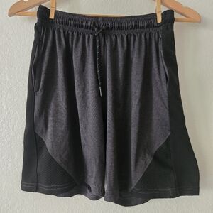 Black & Grey Two-tone Athletic Boys' Shorts